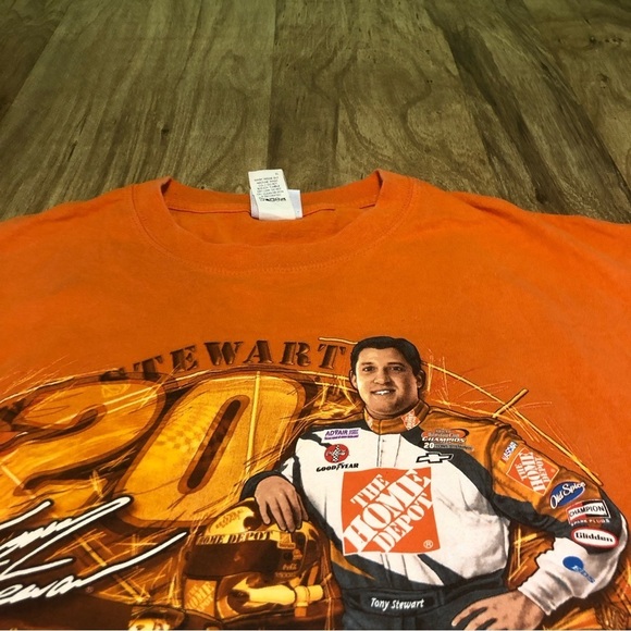Vintage NASCAR Tony Stewart #20 Double Sided Orange Mens Large Chase Authentic - Picture 5 of 14